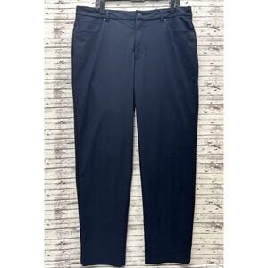 VRST Athletic Fit Commuter Travel Chino Pants Men's 38x32 Navy Blue Performance
